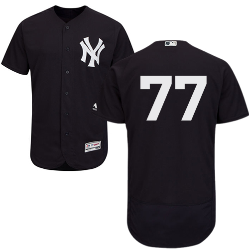 Yankees #77 Clint Frazier Navy Blue Flexbase Authentic Collection Stitched MLB Jersey Yankees #77 Clint Frazier Navy Blue Flexbase Authentic Collection Stitched MLB Jersey
