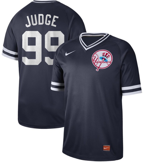 Nike Yankees #99 Aaron Judge Navy Authentic Cooperstown Collection Stitched MLB Jersey