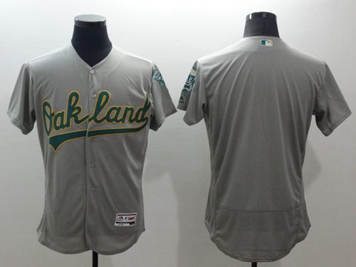 Athletics Blank Grey Flexbase Authentic Collection Stitched MLB Jersey Athletics Blank Grey Flexbase Authentic Collection Stitched MLB Jersey