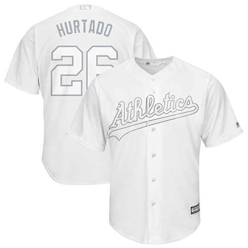 Athletics #26 Matt Chapman White "Hurtado" Players Weekend Cool Base Stitched MLB Jersey Athletics #26 Matt Chapman White "Hurtado" Players Weekend Cool Base Stitched MLB Jersey