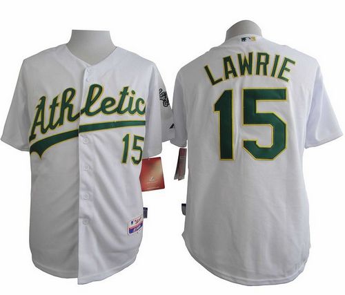 Athletics #15 Brett Lawrie White Cool Base Stitched MLB Jersey Athletics #15 Brett Lawrie White Cool Base Stitched MLB Jersey