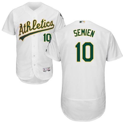 Athletics #10 Marcus Semien White Flexbase Authentic Collection Stitched MLB Jersey Athletics #10 Marcus Semien White Flexbase Authentic Collection Stitched MLB Jersey
