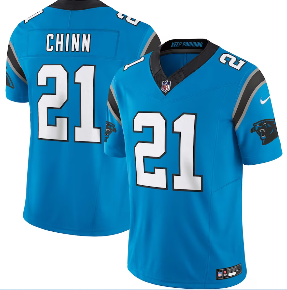 Men's Carolina Panthers #21 Jeremy Chinn Blue 2023 F.U.S.E. Vapor Untouchable Stitched Football Jersey Men's Carolina Panthers #21 Jeremy Chinn Blue 2023 F.U.S.E. Vapor Untouchable Stitched Football Jersey