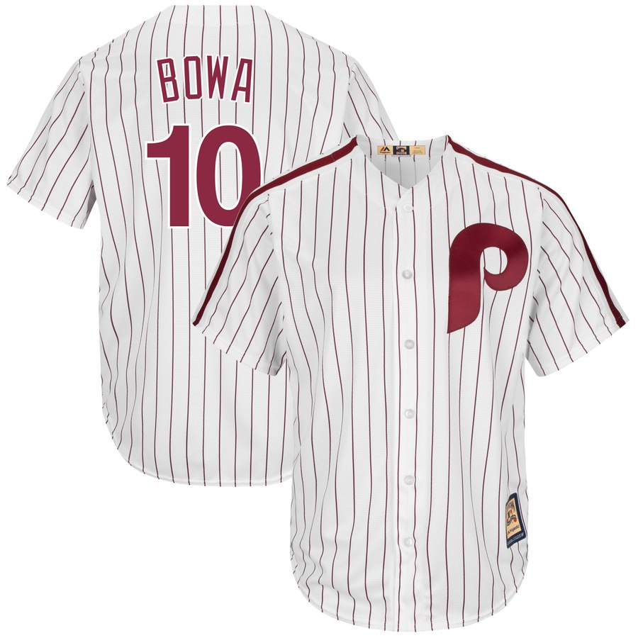 Philadelphia Phillies #10 Larry Bowa Majestic Cooperstown Collection Cool Base Player Jersey White Philadelphia Phillies #10 Larry Bowa Majestic Cooperstown Collection Cool Base Player Jersey White