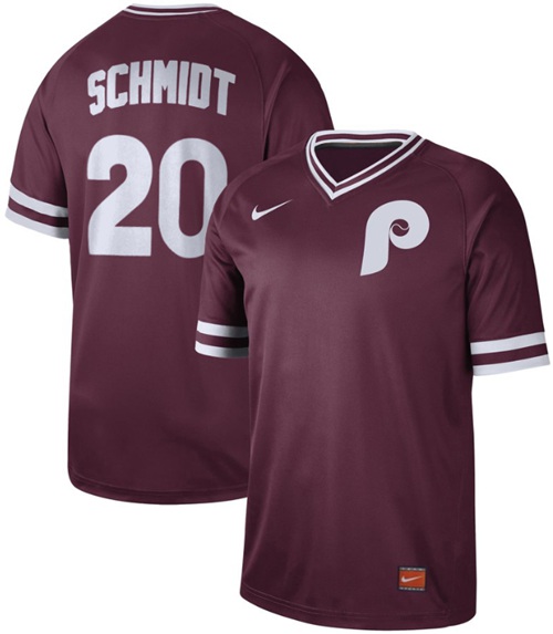 Nike Phillies #20 Mike Schmidt Maroon Authentic Cooperstown Collection Stitched MLB Jersey Nike Phillies #20 Mike Schmidt Maroon Authentic Cooperstown Collection Stitched MLB Jersey