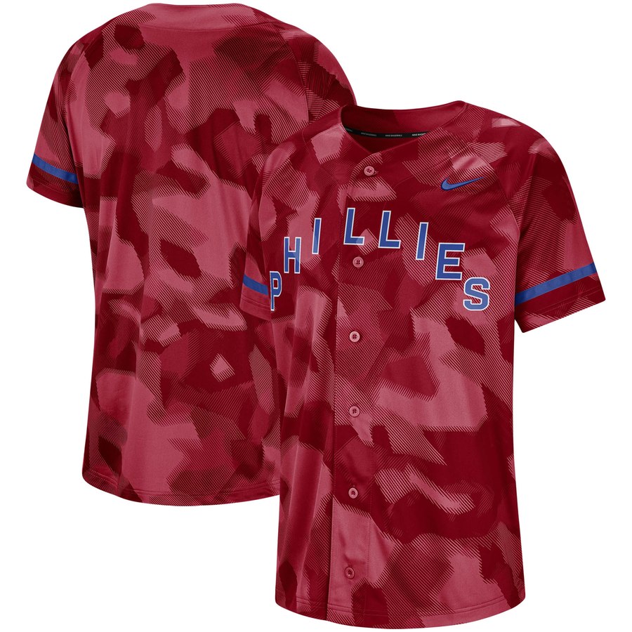Philadelphia Phillies Nike Camo Jersey Red Philadelphia Phillies Nike Camo Jersey Red