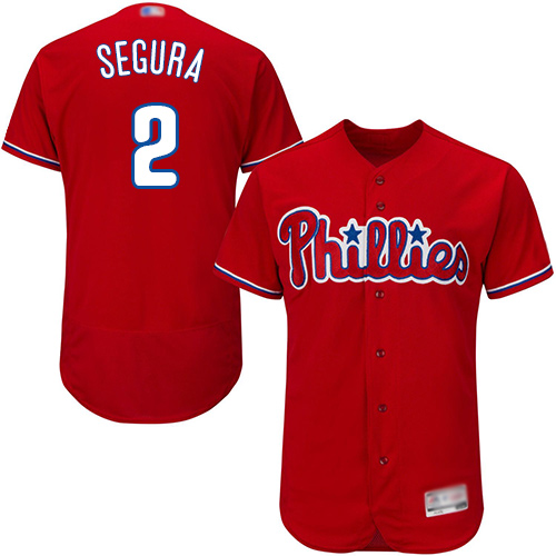 Phillies #2 Jean Segura Red Flexbase Authentic Collection Stitched MLB Jersey Phillies #2 Jean Segura Red Flexbase Authentic Collection Stitched MLB Jersey