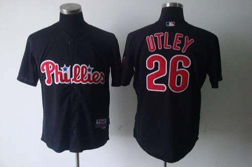 Phillies #26 Chase Utley Black Stitched MLB Jersey Phillies #26 Chase Utley Black Stitched MLB Jersey