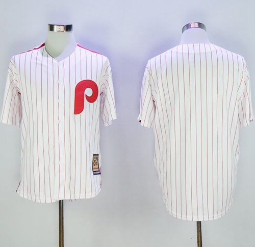 Phillies Blank White(Red Strip) Cooperstown Stitched MLB Jersey Phillies Blank White(Red Strip) Cooperstown Stitched MLB Jersey