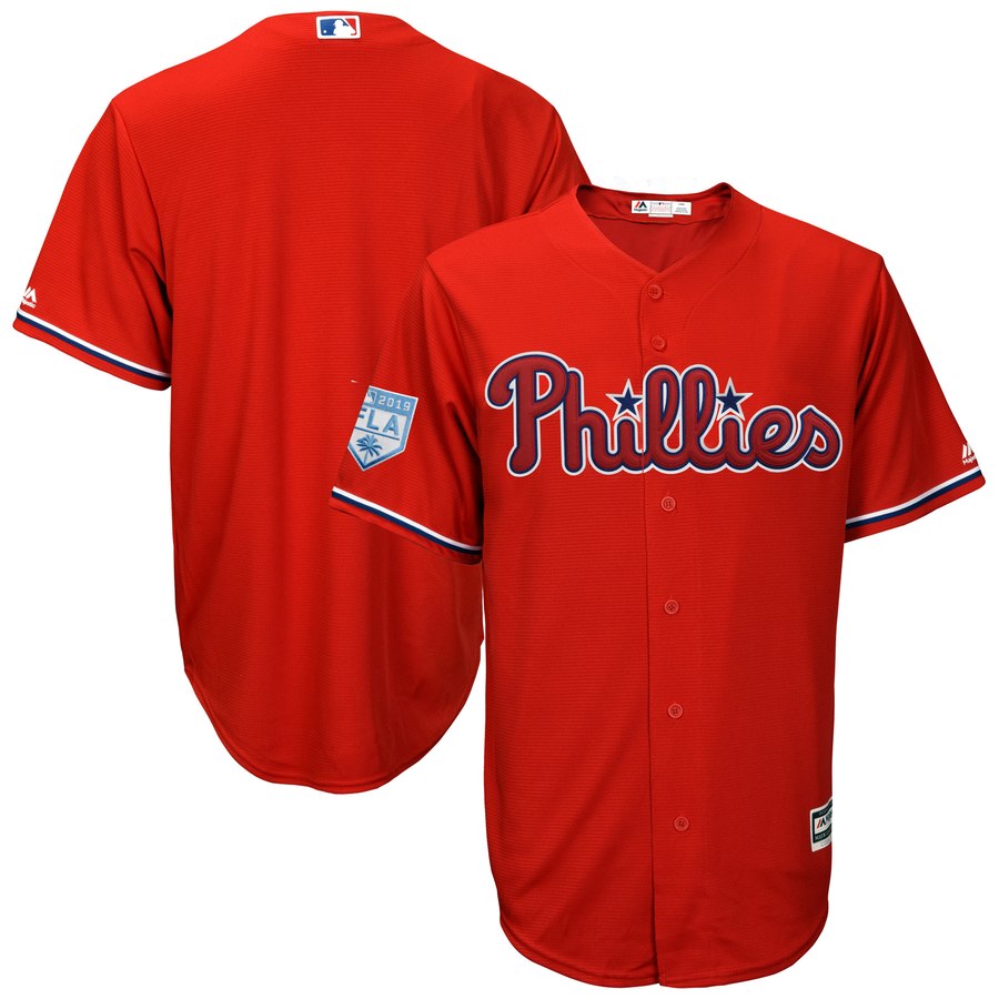 Phillies Blank Red 2019 Spring Training Cool Base Stitched MLB Jersey Phillies Blank Red 2019 Spring Training Cool Base Stitched MLB Jersey