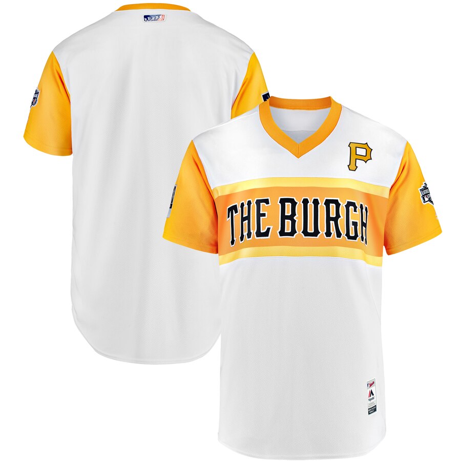 Pittsburgh Pirates Majestic 2019 MLB Little League Classic Authentic Team Jersey White Pittsburgh Pirates Majestic 2019 MLB Little League Classic Authentic Team Jersey White