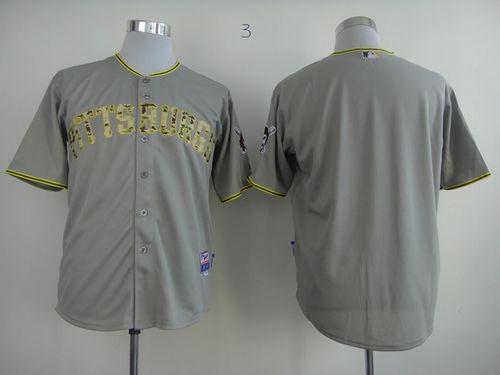 Pirates Blank Grey USMC Cool Base Stitched MLB Jersey Pirates Blank Grey USMC Cool Base Stitched MLB Jersey