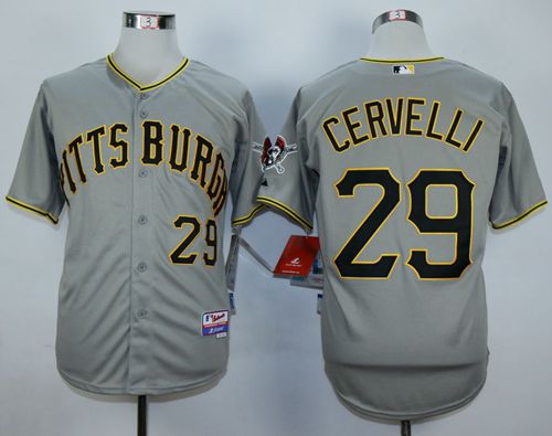 Pirates #29 Francisco Cervelli Grey Cool Base Stitched MLB Jersey Pirates #29 Francisco Cervelli Grey Cool Base Stitched MLB Jersey