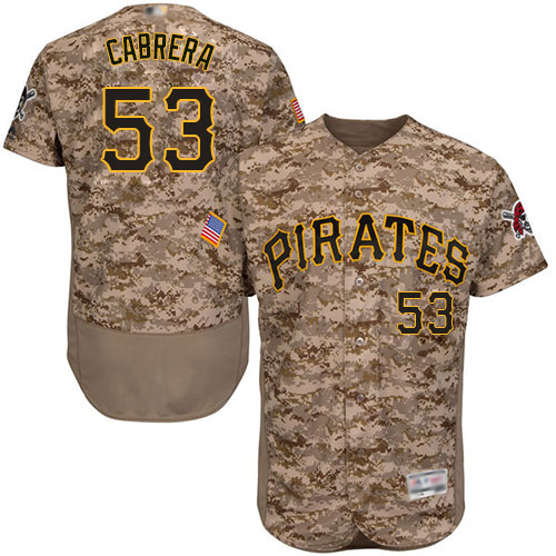 Pirates #53 Melky Cabrera Camo Flexbase Authentic Collection Stitched MLB Jersey Pirates #53 Melky Cabrera Camo Flexbase Authentic Collection Stitched MLB Jersey