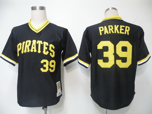 Mitchell and Ness Pirates #39 Dave Parker Black Throwback Stitched MLB Jersey Mitchell and Ness Pirates #39 Dave Parker Black Throwback Stitched MLB Jersey