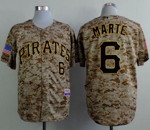 Pirates #6 Starling Marte Camo Alternate Cool Base Stitched MLB Jersey Pirates #6 Starling Marte Camo Alternate Cool Base Stitched MLB Jersey
