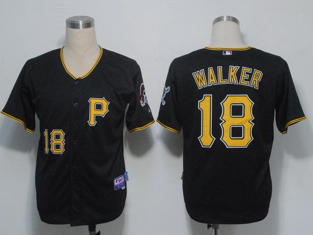 Pirates #18 Neil Walker Black Stitched MLB Jersey Pirates #18 Neil Walker Black Stitched MLB Jersey