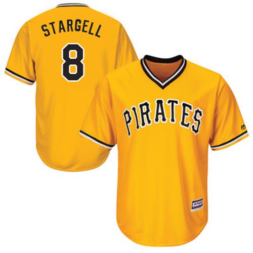 Pirates #8 Willie Stargell Gold New Cool Base Stitched MLB Jersey Pirates #8 Willie Stargell Gold New Cool Base Stitched MLB Jersey