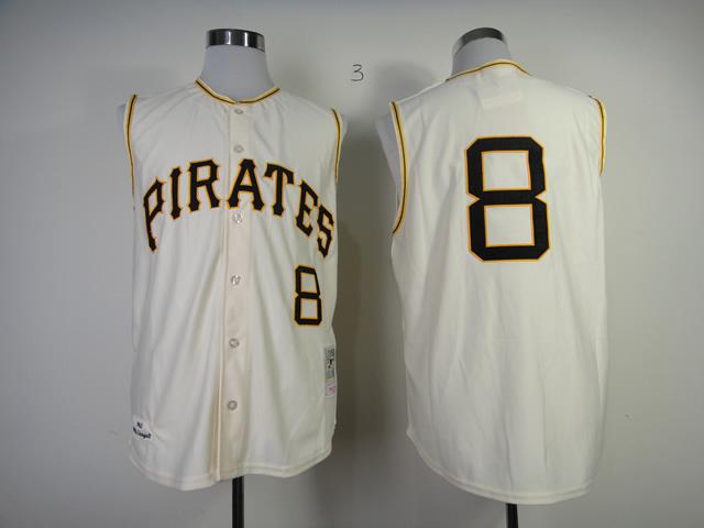 Mitchell And Ness 1960 Pirates #8 Willie Stargell Cream Throwback Stitched MLB Jersey Mitchell And Ness 1960 Pirates #8 Willie Stargell Cream Throwback Stitched MLB Jersey