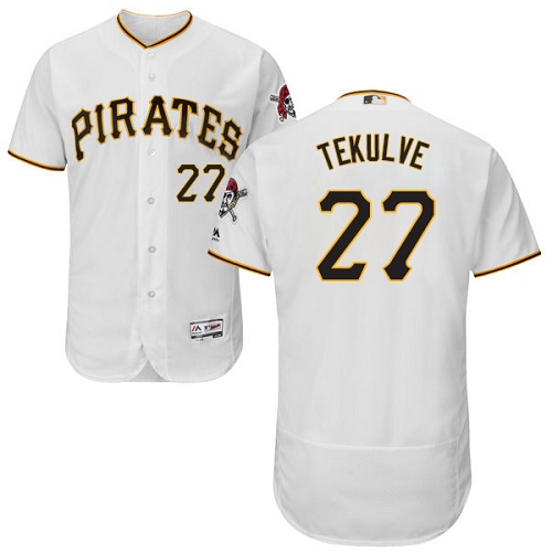 Pirates #27 Kent Tekulve White Flexbase Authentic Collection Stitched MLB Jersey Pirates #27 Kent Tekulve White Flexbase Authentic Collection Stitched MLB Jersey
