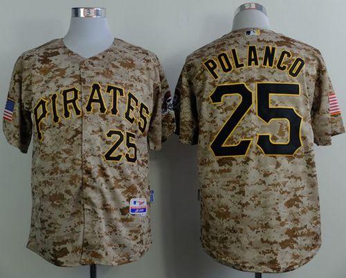 Pirates #25 Gregory Polanco Camo Alternate Cool Base Stitched MLB Jersey Pirates #25 Gregory Polanco Camo Alternate Cool Base Stitched MLB Jersey