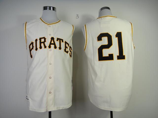 Mitchell And Ness 1960 Pirates #21 Roberto Clemente Cream Throwback Stitched MLB Jersey Mitchell And Ness 1960 Pirates #21 Roberto Clemente Cream Throwback Stitched MLB Jersey