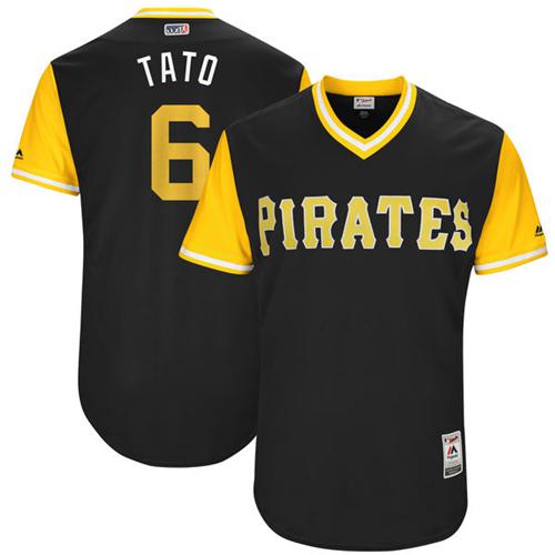 Pirates #6 Starling Marte Black "Tato" Players Weekend Authentic Stitched MLB Jersey Pirates #6 Starling Marte Black "Tato" Players Weekend Authentic Stitched MLB Jersey