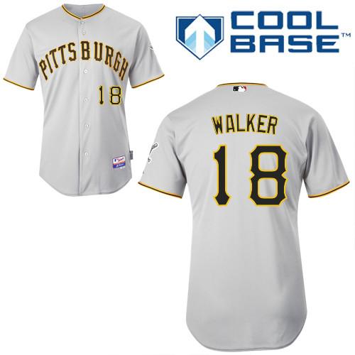 Pirates #18 Neil Walker Grey Stitched MLB Jersey Pirates #18 Neil Walker Grey Stitched MLB Jersey