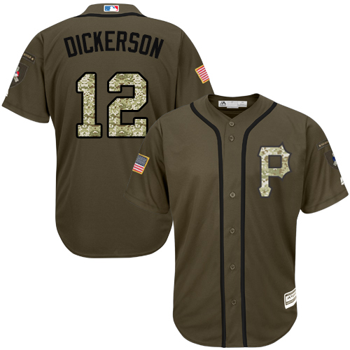 Pirates #12 Corey Dickerson Green Salute to Service Stitched MLB Jersey Pirates #12 Corey Dickerson Green Salute to Service Stitched MLB Jersey