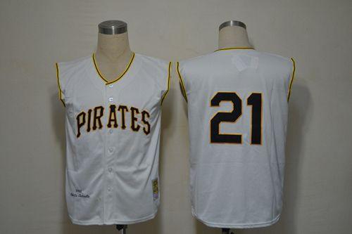 Mitchell And Ness 1960 Pirates #21 Roberto Clemente White Stitched MLB Jersey Mitchell And Ness 1960 Pirates #21 Roberto Clemente White Stitched MLB Jersey