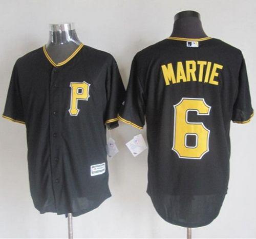 Pirates #6 Starling Marte Black New Cool Base Stitched MLB Jersey Pirates #6 Starling Marte Black New Cool Base Stitched MLB Jersey