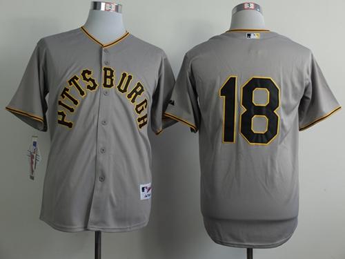 Pirates #18 Neil Walker Grey 1953 Turn Back The Clock Stitched MLB Jersey Pirates #18 Neil Walker Grey 1953 Turn Back The Clock Stitched MLB Jersey