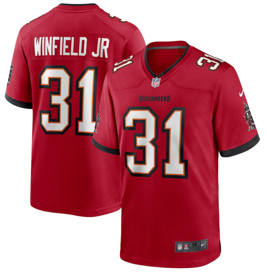 Women's Tampa Bay Buccaneers #31 Antoine Winfield Jr.  Red Stitched Jersey