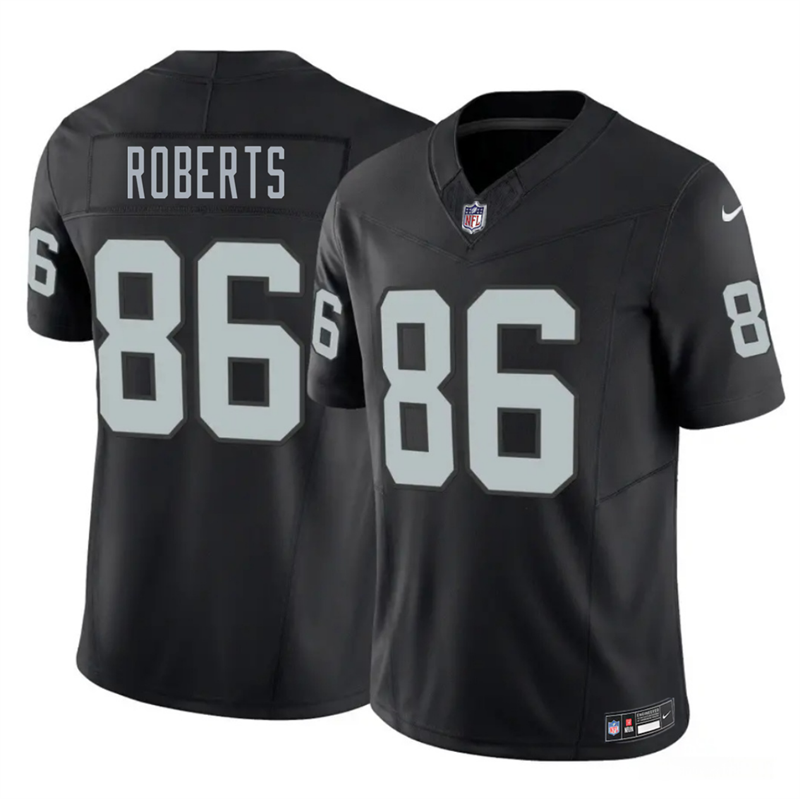 Men's Las Vegas Raiders #86 Chase Roberts Black 2026 Draft F.U.S.E. Vapor Untouchable Limited Stitched Football Jersey
