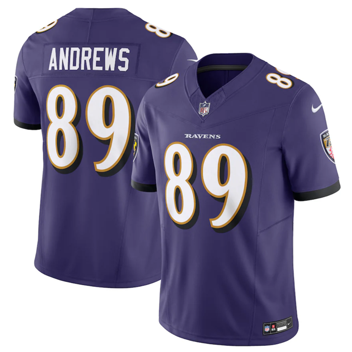 Men's Baltimore Ravens #89 Mark Andrews Purple 2023 F.U.S.E Vapor Jersey Men's Baltimore Ravens #89 Mark Andrews Purple 2023 F.U.S.E Vapor Jersey