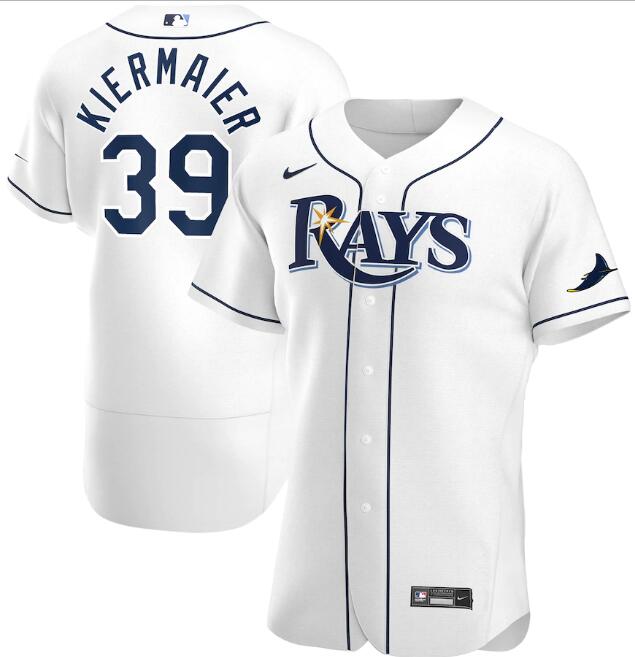 Men's Tampa Bay Rays #39 Kevin Kiermaier White MLB Flex Base Stitched Jersey Men's Tampa Bay Rays #39 Kevin Kiermaier White MLB Flex Base Stitched Jersey