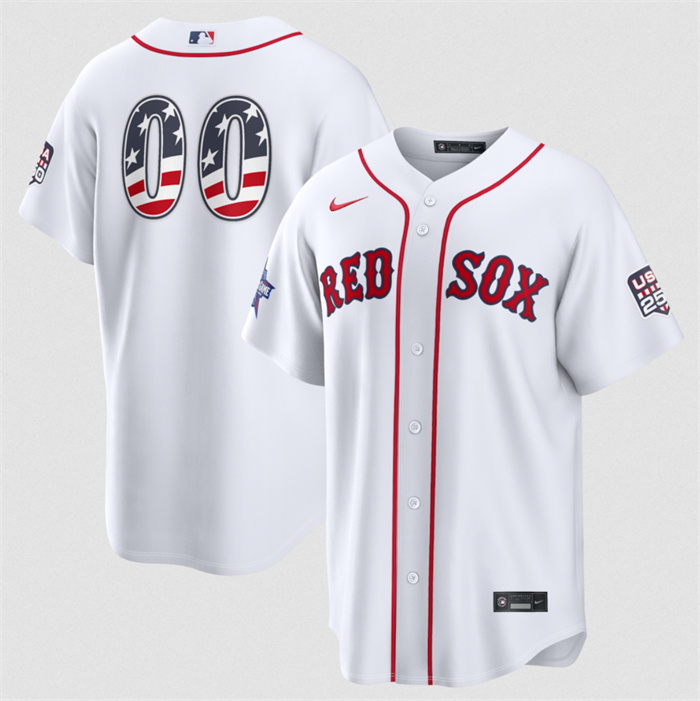 Men's Boston Red Sox Active Player Custom White 2026 All-Star Edition Stars & Stripes Stadium Pick-A-Player Stitched Baseball Jersey