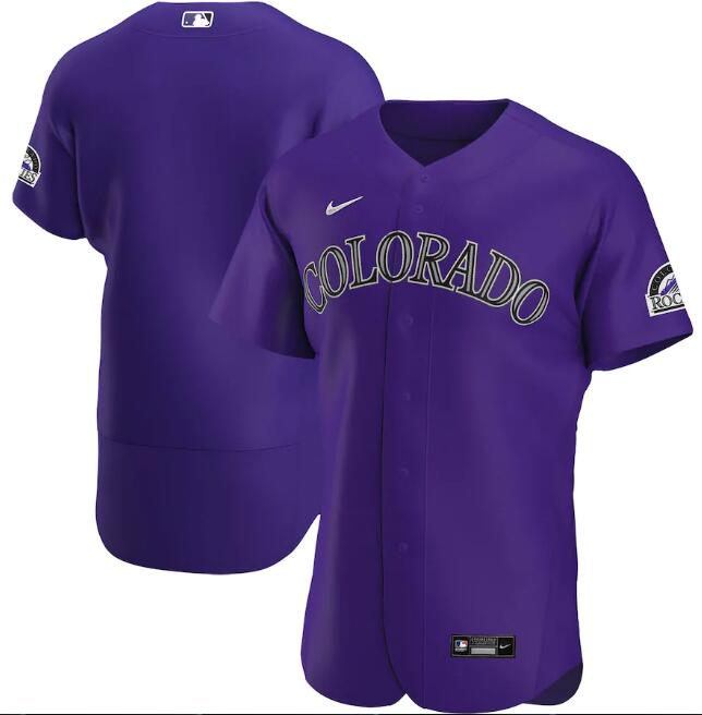 Men's Colorado Rockies Blank Purple MLB Flex Base Stitched Jersey Men's Colorado Rockies Blank Purple MLB Flex Base Stitched Jersey