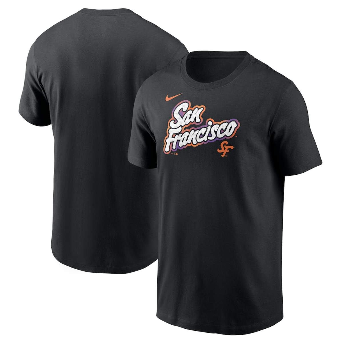 Men's San Francisco Giants Black 2025 City Connect Wordmark T-Shirt Men's San Francisco Giants Black 2025 City Connect Wordmark T-Shirt