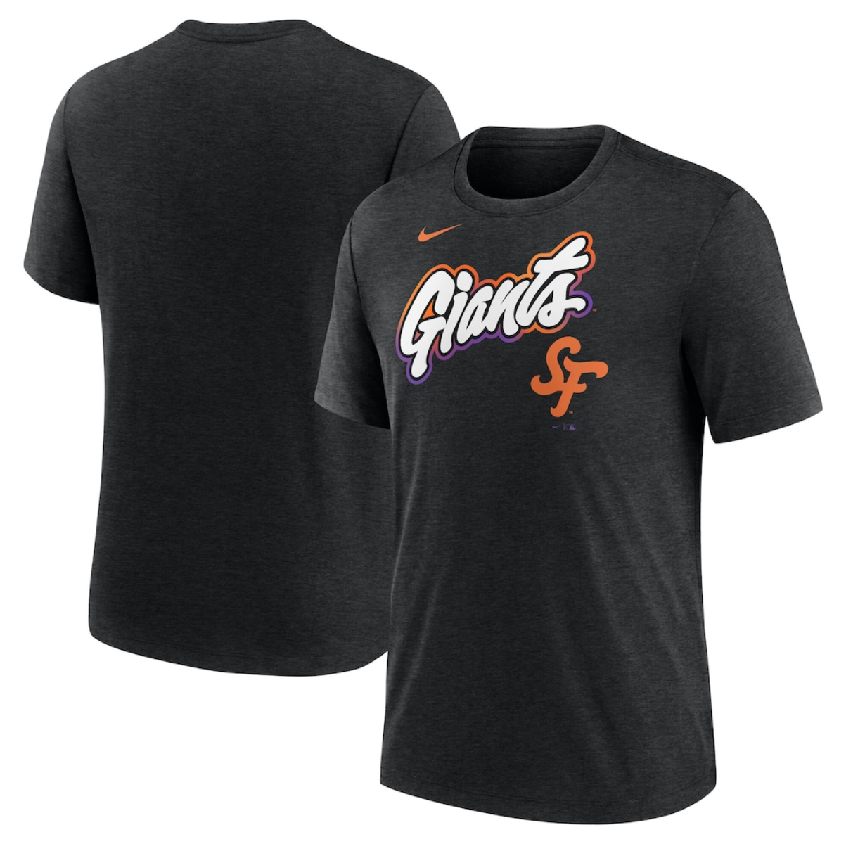 Men's San Francisco Giants Heather Black 2025 City Connect Tri-Blend T-Shirt Men's San Francisco Giants Heather Black 2025 City Connect Tri-Blend T-Shirt