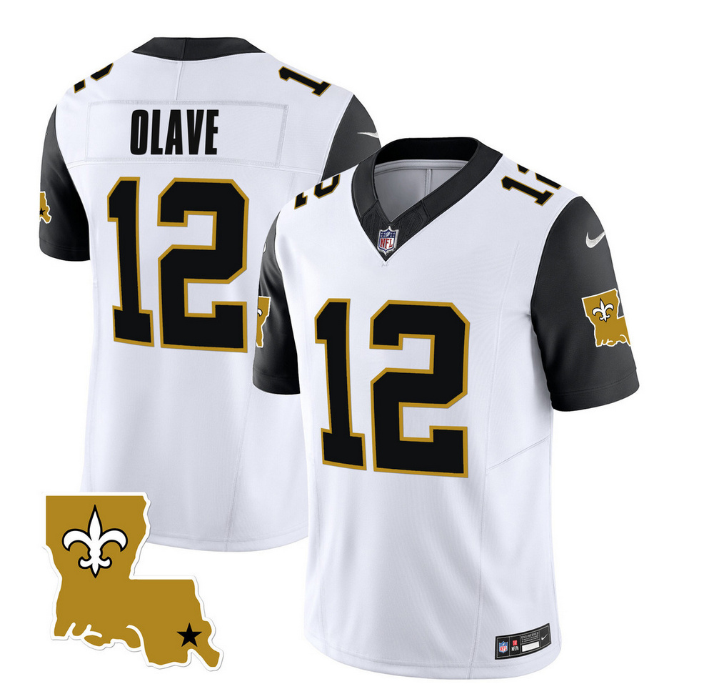 Men's New Orleans Saints #12 Chris Olave White/Black 2023 F.U.S.E. 1987 Legacy Vapor Stitched Jersey Men's New Orleans Saints #12 Chris Olave White/Black 2023 F.U.S.E. 1987 Legacy Vapor Stitched Jersey