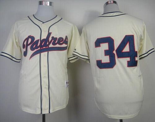 Padres #34 Rollie Fingers Cream 1948 Turn Back The Clock Stitched MLB Jersey Padres #34 Rollie Fingers Cream 1948 Turn Back The Clock Stitched MLB Jersey