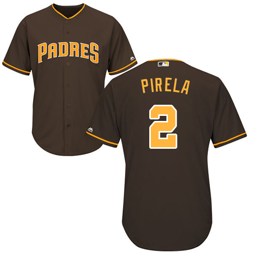 Padres #2 Jose Pirela Brown New Cool Base Stitched MLB Jersey Padres #2 Jose Pirela Brown New Cool Base Stitched MLB Jersey