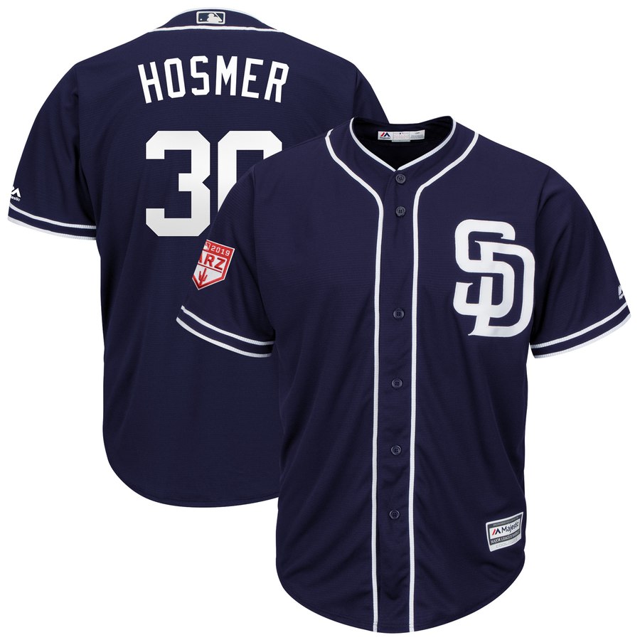 Padres #30 Eric Hosmer Navy 2019 Spring Training Cool Base Stitched MLB Jersey Padres #30 Eric Hosmer Navy 2019 Spring Training Cool Base Stitched MLB Jersey