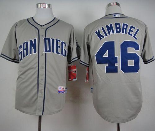 Padres #46 Craig Kimbrel Grey Cool Base Stitched MLB Jersey Padres #46 Craig Kimbrel Grey Cool Base Stitched MLB Jersey