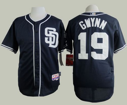 Padres #19 Tony Gwynn Navy Blue Cool Base Stitched MLB Jersey Padres #19 Tony Gwynn Navy Blue Cool Base Stitched MLB Jersey