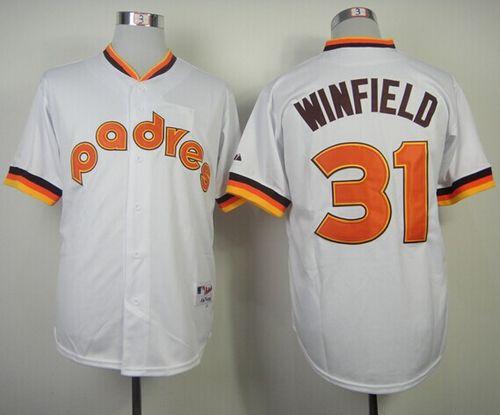 Padres #31 Dave Winfield White 1984 Turn Back The Clock Stitched MLB Jersey Padres #31 Dave Winfield White 1984 Turn Back The Clock Stitched MLB Jersey