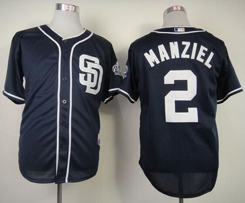 Padres #2 Johnny Manziel Navy Blue Cool Base Stitched MLB Jersey Padres #2 Johnny Manziel Navy Blue Cool Base Stitched MLB Jersey