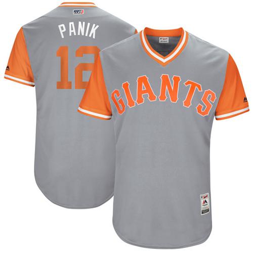 Giants #12 Joe Panik Gray 