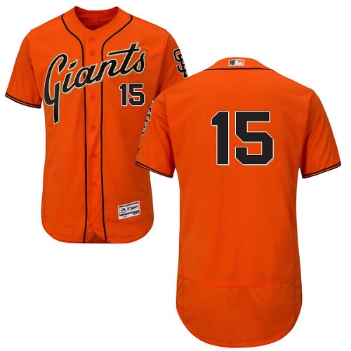 Giants #15 Bruce Bochy Orange Flexbase Authentic Collection Stitched MLB Jersey Giants #15 Bruce Bochy Orange Flexbase Authentic Collection Stitched MLB Jersey
